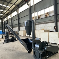 Broyeur de bois pour la production de sciure de bois, déchiqueteur de branches et de bûches pour la production de granulés de biomasse