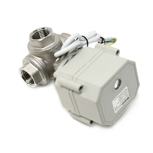 วาล์วควบคุมไฟฟ้าสามทาง สแตนเลส DN15 4 20mA 0 10V สำหรับควบคุมน้ำร้อน - Product Image 2