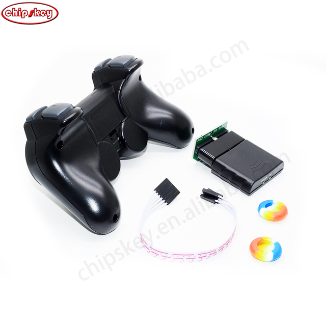 3 in 1 2.4G Wireless Duo Shock Game Controller For PS2 joystick joypad