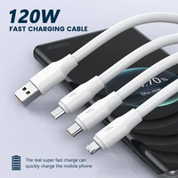 Cable de Carga Tipo-C PD de 120W OD6.0 6A al por Mayor con Blindaje de Lámina, USB-A a Tipo-C para Teléfonos Android y Auriculares