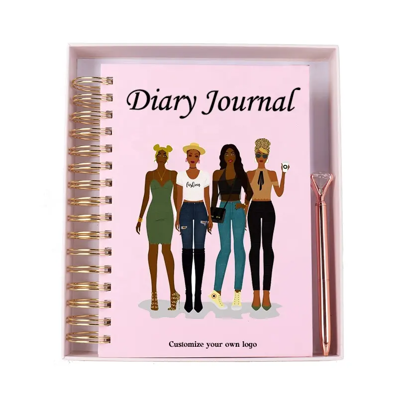 Custom Hardcover Notebooks Afdrukken Succes Tijdschriften A5 Spiraal Dagboek Gestippelde Lege Notebook Journal