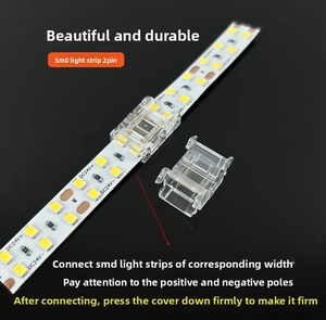 ขั้วต่อ LED แบบมุมฉาก 2 พิน 3 พิน รูปตัว L 180 องศา สำหรับแถบไฟ LED COB SMD แบบไร้รอยต่อขนาด 5 มม. 8 มม. 10 มม. รองรับกระแสไฟสูง - Product Image 4