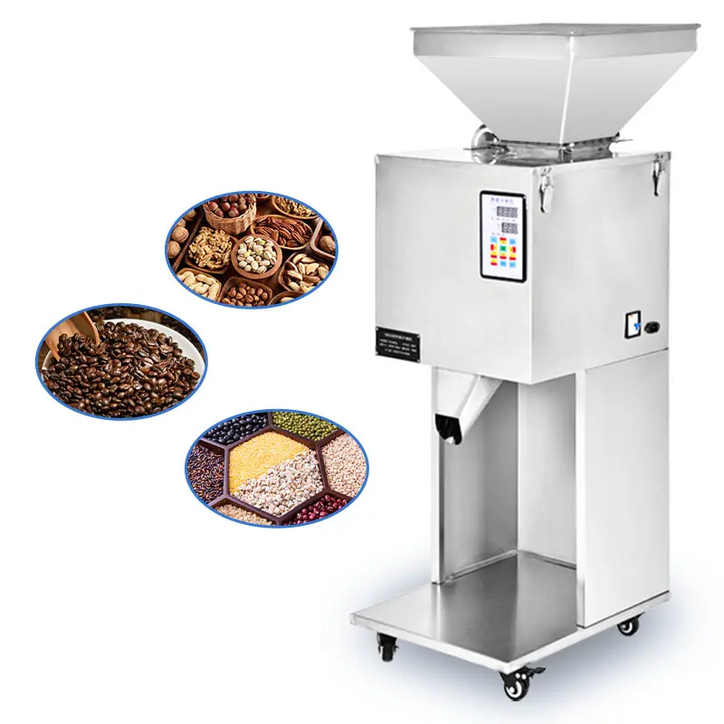 1200g Rice Automatic Weigh Fill Machine Coffee Bean Oats Powder Tea Weighing Machine Bag Packaging Machine