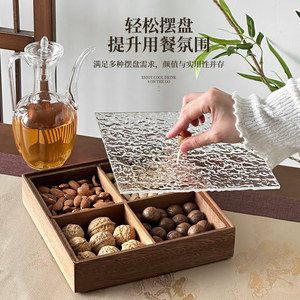 Contenedor de Alimentos Rectangular de Madera de Nogal Estilo Chino con Tapa y Compartimentos Divididos, Diseño Moderno y Minimalista de Alta Calidad para el Hogar - Product Image 3