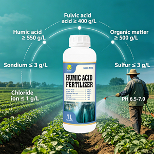 <span class=keywords><strong>Engrais</strong></span> à base d'acide humique à bas prix pour l'entretien des pelouses, améliore la structure du sol, résistance à la sécheresse, application foliaire ou racinaire - Product Image 3