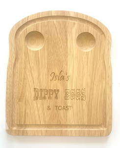 Tablero de desayuno personalizado grabado pequeño, tablero de tostadas de huevo, tablero de huevo Dippy de madera grabado - Product Image 3