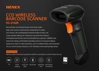 En Ucuz El Tipi veya Eller Serbest Mini QR Barkod Tarayıcı Barkod Okuyucu Satılık 1D CCD Barkod Tarayıcı Kablosuz USB RS232 ile