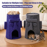 Nouveau Lit pour Chat en Feutre Ocus Cat House – Niche Fermée Résistante à l'Usure, Anti-Chute de Poils, Abri Intérieur Toutes Saisons