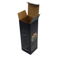 Boîte d'emballage de papier ondulé de bouteille thermos de luxe de logo personnalisé en gros