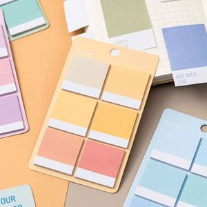 สติกเกอร์อินเด็กซ์การ์ดสีไล่ระดับ แผ่นบันทึกแบบมีกาวในตัว ดีไซน์น่ารักปรับแต่งได้ อุปกรณ์สำนักงานและโรงเรียนที่ต้องมี - Product Image 3