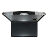 Laque à grain de bois de 15.6 pouces FHD moniteur de toit de voiture de luxe Super Slim Android moniteur de plafond toit Tv écran de voiture