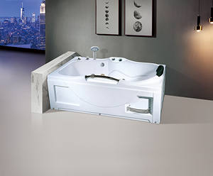 Carré freestanded baignoire acrylique maison bed & breakfast projet température constante surf massage en gros - Product Image 1