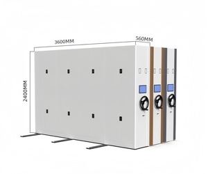 Scaffali Mobili in Acciaio Compatto Personalizzabili di Alta Qualità, Armadietti Moderni Mobili per <span class=keywords><strong>Archivio</strong></span> di Aziende, Scuole, Ospedali e Officine - Product Image 2