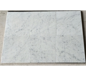 Pierre naturelle Bianco Carrara dalle de marbre blanc Gioia carrelage italien pierre de Vérone Carrara marbre blanc pour revêtement de sol intérieur - Product Image 1
