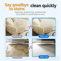 Nettoyant textile en spray pour tissus, tapis, matelas, revêtements muraux, rideaux, liquide de nettoyage à sec sans eau, écologique
