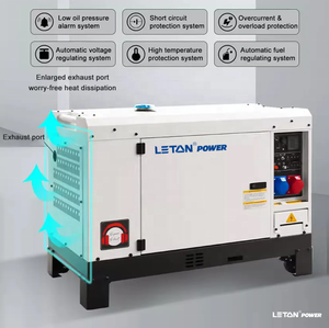 חשמל leton סוג שקט 10kw 12kva 15kva 15kva 15kva כוח סולר חשמלי לשימוש ביתי - Product Image 2