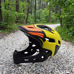 <span class=keywords><strong>Casco</strong></span> de <span class=keywords><strong>bicicleta</strong></span> deportivo doble de alta calidad para niños y adolescentes, luz personalizada, diseño de cara completa, luces <span class=keywords><strong>Enduro</strong></span> - Product Image 2