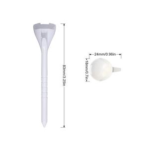 Passen Durable 10 °   Tee de Golf de Madera de 83 mm de Longitud con Escala, Logotipo Personalizado, en Caja - Product Image 2