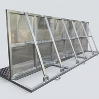 Barrière pliable en aluminium Mojo, barricade de sécurité portable pour le contrôle des foules lors de concerts, festivals de musique et événements en direct