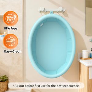 Inflatable Baby Pool Float <b>Foldable</b> Infant Swimming Pool Portable Kids <b>Bath</b> Tub for Indoor Outdoor Summer - Product Image 5