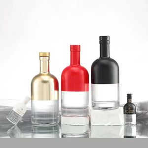 Botellas de Vidrio de Alta Calidad de 500ml-750ml, Vacías, con Tapón de Corcho, para Vino, Café, <span class=keywords><strong>Licor</strong></span>, Difusor, Agua, <span class=keywords><strong>Tequila</strong></span>, Licores - Product Image 2