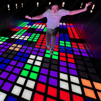 Tuile de sol interactive à capteur LED, étanche, en métal, à encastrer, avec détection de mouvement par capteur de gravité humaine, pour parcs d'attractions