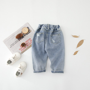 Jeans en Denim pour bébé garçon, vêtement bon marché, nouvelle collection printemps-automne - Product Image 2