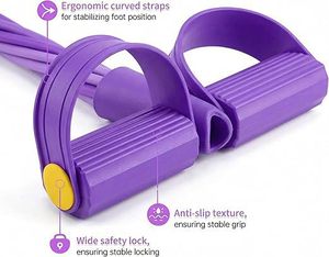 Bande de résistance à pédale 4/6/8 tubes pour exercices des jambes, entraînement abdominal, amincissement et fitness - Product Image 5