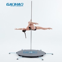 GAOHAO Version Améliorée Kit de Scène pour Pole Dance, Pole Dance avec Scène Amovible Statique