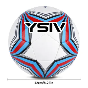  Officiële Voetbalballen Van Guangzhou-Fabrikanten Laag Moq Pu Voetbalbal In Verschillende Kleuren Met Logo