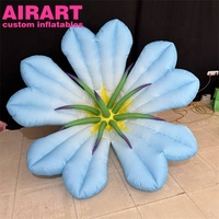 Fleurs de Gloriettes Bleues Gonflables Importées Très Demandées, Ballons Personnalisés en Forme de Fleurs de Gloriettes Bleues Gonflables