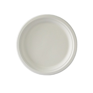 Meilleur Prix Assiettes jetables en bagasse de canne à sucre biodégradable de 10 pouces pour plats à emporter - Product Image 1