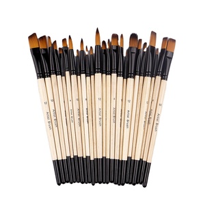 Xin Bowen - Juego de 6 Pinceles Profesionales de Nailon para Acuarela, Óleo y Acrílico, con Mangos de Madera para <span class=keywords><strong>Dibujo</strong></span> Artístico - Product Image 1
