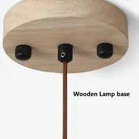 Lustre LED suspendu en travertin de style nordique moderne et rétro, en pierre naturelle, pour salle à manger et décoration intérieure, taille moyenne