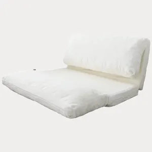 Moderno Convertible Futón Piso Faux Fur Memory Foam Bean Bag Sofá Cama Plegable