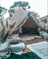 Tente de toile de serrage préfabriquée avec-forme de cloche de yourte de dôme de poêle à bois