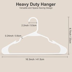 Super Heavy Duty Eco-friendly Non-Slip Flexible Black Plastic Multifunction Suit <b>Hangers</b> for Wardrobe Use - Product Image 2