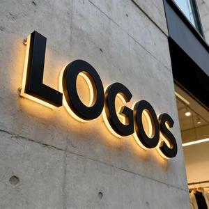 Letrero Luminoso LED Acrílico Personalizado de Alto Brillo para Tienda, Letrero con Letras de Canal Retroiluminadas en 3D, Diseño de Logotipo, Decoración Comercial - Product Image 1