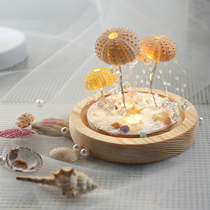 Veilleuse LED 3D DIY en acrylique, motif marron de mer, tulipe, <span class=keywords><strong>fleur</strong></span>, nuage, miroir, décoration de table pour Noël, mariage, fête, cadeau - Product Image 5
