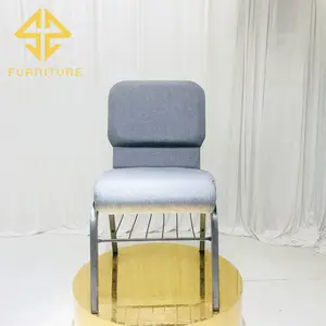 SAWA卸売格安現代メタルスタッカブルブレスレット高密度スポンジ教会の椅子