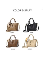 Sac fourre-tout grande capacité en cuir PU grain litchi pour femme, idéal pour les trajets quotidiens