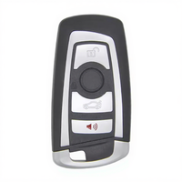 Boîtier de clé de voiture de remplacement de haute qualité à 4 boutons, coque de clé de véhicule intelligente pour clé de voiture BMW