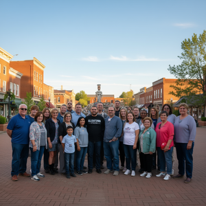 T-shirt a maniche lunghe Allentown Strong con design di preghiera per il supporto comunitario - Product Image 3