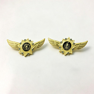 Insignia de Solapa de Metal con Diseño 3D Personalizado de Fábrica, Broche de <span class=keywords><strong>Pecho</strong></span> para Uniforme de Aviador, Alas de Avión, Pin de Solapa, Pegatina Impresa de Aviación - Product Image 5