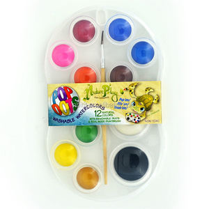 Ensemble de peinture <span class=keywords><strong>aquarelle</strong></span> solide pour enfants de qualité chaude avec <span class=keywords><strong>palette</strong></span> en plastique - Product Image 5