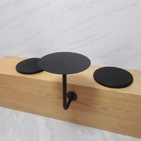 Tables murales rondes modernes en fer pour salons de thé, cafés et pâtisseries – Banquettes murales