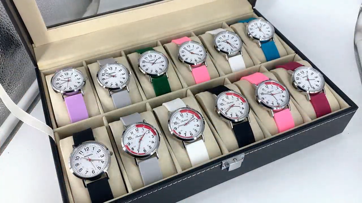 Luxury Quartz Corporate Watch-Black Customized Logo Case Shape