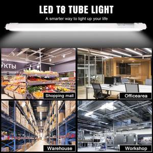 Tube LED NGTlight T8 Retrofit 22W 8ft 4ft 2ft 5 CCT Double-End LED Shop Light Fixture ETL DLC CE ROHS 5 ans de garantie - Product Image 6