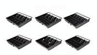 Tiroirs-caisses électroniques télescopiques en métal ATP MK-350T avec serrure à clé 2 positions et glissière à rouleaux en nylon à poussée manuelle