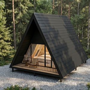 Villa de Lujo y Hotel con Vista a la Montaña, <span class=keywords><strong>Cabaña</strong></span> Residencial Turística Panorámica S410, Casa en Forma de A, Estructura de Acero, Diseño Moderno - Product Image 1
